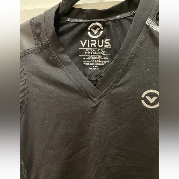 VIRUS Women's Athletic Sleeveless X- Form Compression Top Black Size Small - Picture 4 of 5